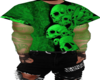 Green Skull + Tatts | M
