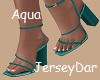 Wide Heel Aqua