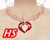 (F)Red Heart Necklace