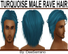 TURQUOISE MALE RAVE HAIR