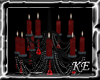 KE~Scarlet Table Candles