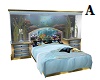 Blue & Gold Aquarium Bed