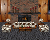 cow print couch set