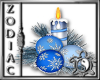 Blue Candle Ornaments