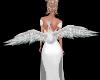 Aqua Swan Bridal Wings