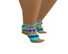 rainbow foot straps
