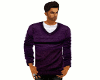 V-Neck Sweater Purple