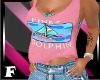 ®|F $Pink Dolphin Tank