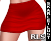 ` Satin Skirt Red RLS