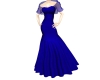 Blue Shawl Gown