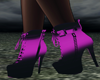 Purple black boots