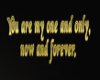 You are my one Gold TP
