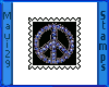 M Multicolor Peace Stamp