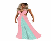 Pink and Teal Gown