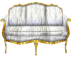 White&Gold Shag Couch