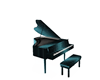 Blue Grand Piano