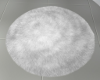 White Round Fur Rug