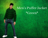 Mens Puffer Jacket Green