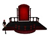 red and black stage