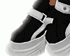 [K] |White| Black Shoes