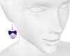 Purple Pearl Earrings