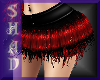 {SP}Black/Red Fur Skirt
