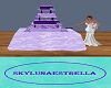 Sky's Purple Wedding Cak