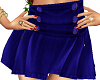 Short pleated blue skirt