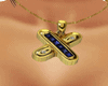 IG- necklace Gold Blue
