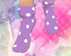 Purple Polka Dot Socks