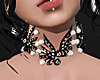 Pearl and Black Choker