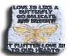 Butterfly love sticker