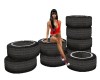 STACK of TIRES