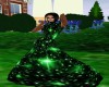 Glittery Green Wed. Dres