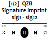 QZB -Signature Imprint 1