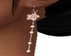 Coral Plumeria Earrings