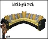 BLACK & GOLD COUCH 