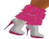 {D}Pink Fuzz Boots