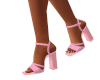 Pink Linen Sandals