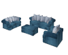 Blue sofa 4 pc.