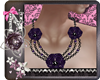 [N] Rose Necklace Purple
