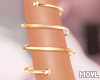 Gold Spiral Bracelet L