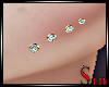 Diamond Cheek Piercings