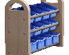 BLUE TOY CUBBY HOLDER