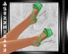 ^AZ^Crystal Green Heels