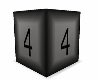 number 4 block, cube