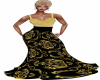 Gold&BlackFlower Gown