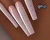 q! champagne pink nails