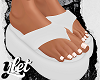 L! White Slides