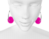 Pink Fur Earrings